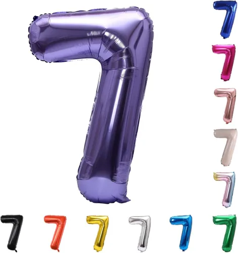 Miniatura 67 de YPSelected Globo grande de 32 pulgadas de helio con números 0-9 de papel de aluminio azul para cumpleaños, bodas y fiestas (Azul, 3)