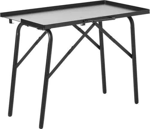 Miniatura 5 de Lodge mesa de cocina plegable de acero, para exteriores, 16 pulgadas x 32 pulgadas x 26 pulgadas, color negro