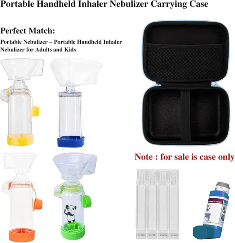 Miniatura 4 de Leayjeen Funda de viaje portátil - Estuche protector de carcasa dura para inhalador de asma