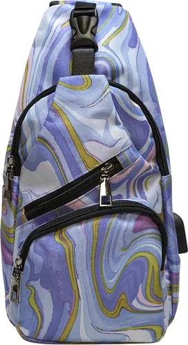 Miniatura 31 de Nupouch Mochila cruzada antirrobo, carga USB, mochila ligera para viajes, senderismo, todos los días