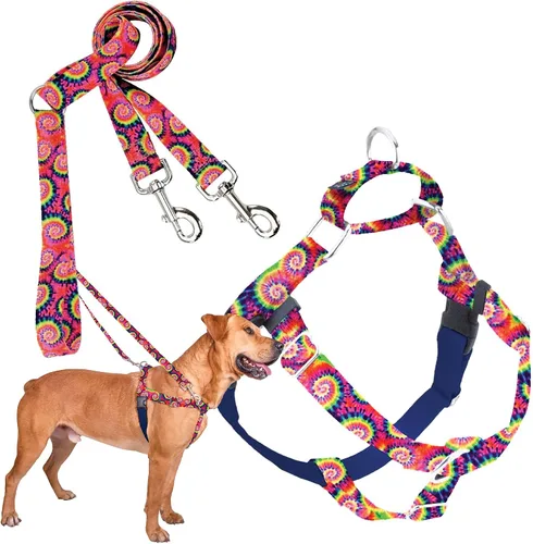Miniatura 33 de 2 Hounds Design - Arnés para perro (libertad sin tirar), control ajustable, suave y cómodo para pasear perros fácilmente, para perros pequeños, Azul