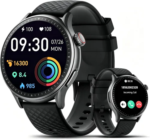 Reloj inteligente de fitness para hombres y mujeres, 2026 nuevo reloj inteligente para correr, pantalla AMOLED Ultra-HD de 1.46 pulgadas con monitor