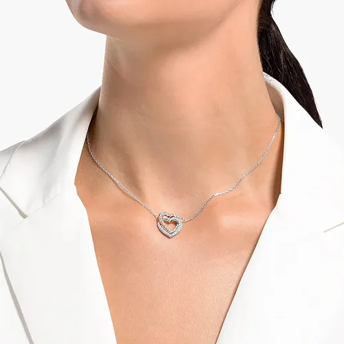 Miniatura 6 de SWAROVSKI Infinity Heart Jewelry Collection, Rose Gold & Rhodium Tone Finish, Clear Crystals
