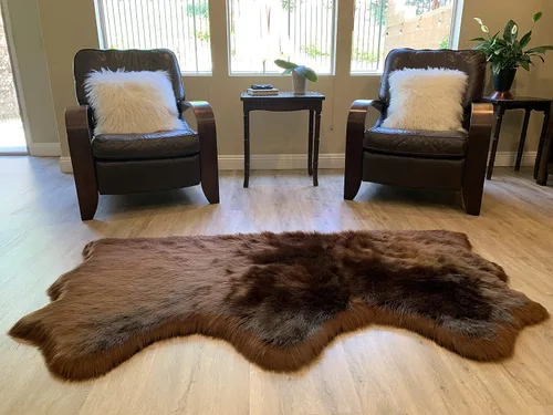 Miniatura 96 de LAMBZY Alfombra de pelo de oveja sintética, hipoalergénica, súper suave, sedosa para sala de estar, habitación de los niños, sofá