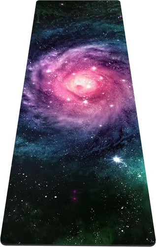 Miniatura 45 de nuveti Alfombrilla de yoga con estampado extra grueso de elastómero termoplástico antideslizante con bolsa de transporte, 72 x 24 pulgadas, extra