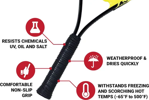 Miniatura 3 de Envoltura de agarre de goma de silicona para mangos de herramientas, equipo de fitness y deportes - Grueso de 1.7mm