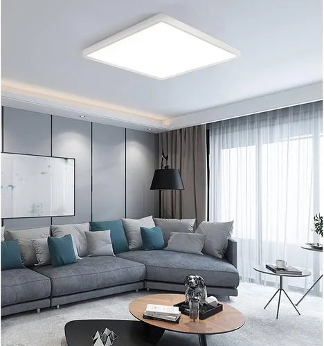 Miniatura 2 de Paquete de 2 luces LED de techo empotradas de 12 pulgadas y 24 W, luz de techo LED cuadrada de 5000 K, luz de techo LED plana de 3200 lm
