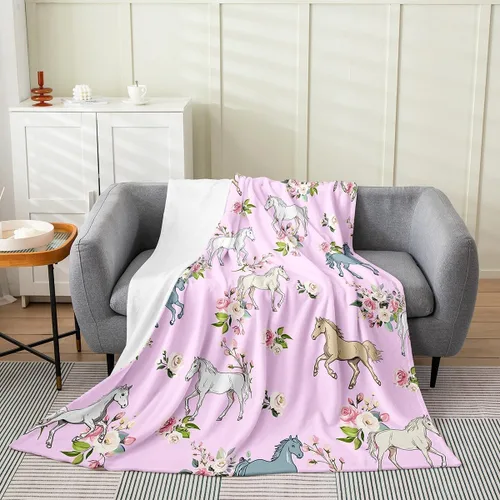 Miniatura 24 de Erosebridal Highland - Manta de vaca de 40 x 50 pulgadas, diseño de rosas para niños, niñas, niños, adolescentes, adultos, animales salvajes