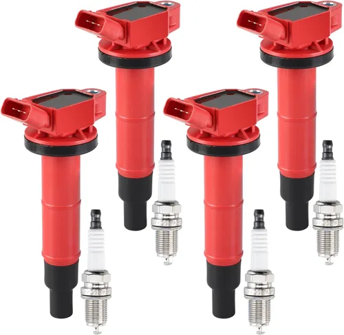 Miniatura 8 de Pindex Paquete de 6 bobinas de encendido UF487 y bujía de iridio doble 6619 compatibles con Toyota 4Runner RAV4 Avalon Camry Sienna Lexus ES350