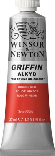 Miniatura 46 de Winsor & Newton Griffin Alkyd - Pintura al óleo de secado rápido, tubo de 1.25 onzas líquidas, Siena quemada