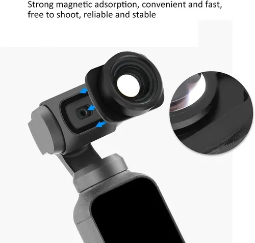 Miniatura 2 de Lente gran angular, para cámara de cabeza esférica OSMO, fuerte absorción magnética, vidrio óptico, para fotografía de video fotográfico