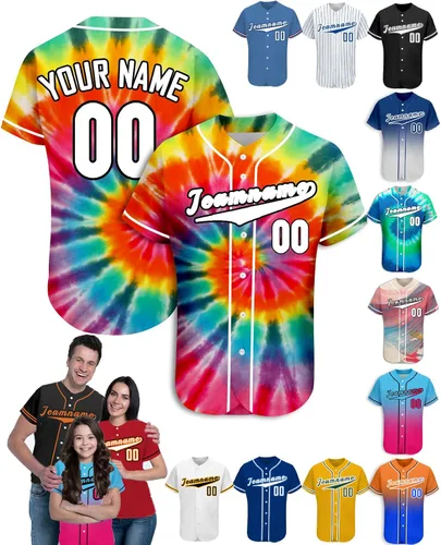 Miniatura 18 de Camiseta de béisbol personalizada para hombres, mujeres y niños con nombre, número y logotipo, camisetas de sóftbol personalizadas, S-4XL