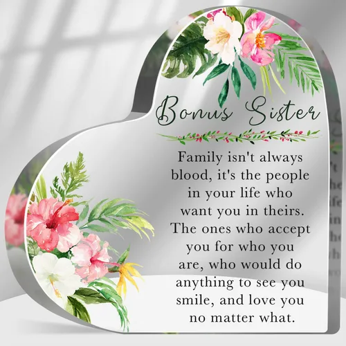 Miniatura 8 de Regalo de agradecimiento para mujeres, regalos de hermana, regalo de amistad, recuerdo de acrílico para mujeres, hermana, mejores amigos, regalo