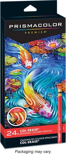 Prismacolor Lápices de colores borrables de Col-Erase para adultos, paquete de 24