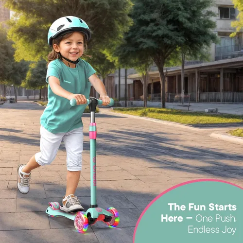 Miniatura 2 de Dribbl - Patineta de 3 ruedas para niños - Tecnología de inclinación para dirigir, manillar de altura ajustable, plataforma antideslizante ancha