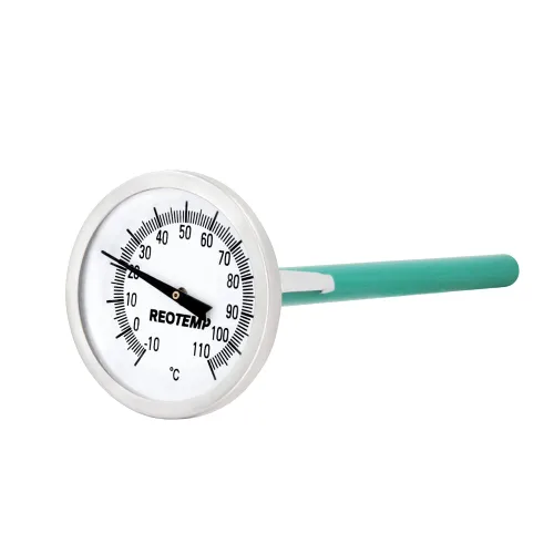 Miniatura 4 de Reotemp Termómetro de bolsillo de fácil lectura con esfera grande, esfera de 2 pulgadas, vástago de 5 pulgadas, resistente al agua