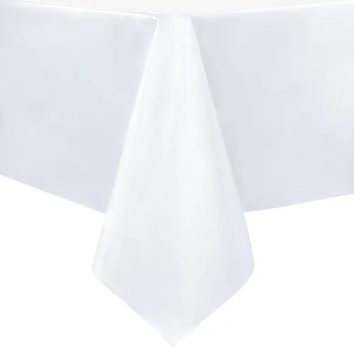 Miniatura 9 de sancua - Mantel rectangular de PVC 100 % impermeable, 54 x 54 pulgadas, vinilo a prueba de aceite, derrames, fácil de limpiar con un paño, para Beige
