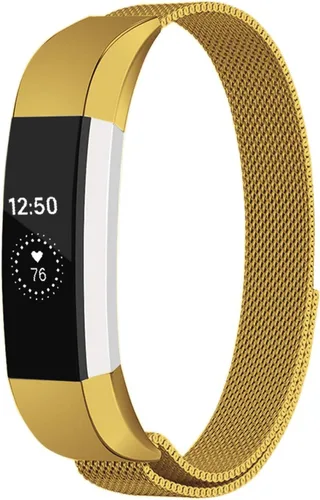 Bandas de metal compatibles con Fitbit Alta/Fitbit Alta HR, malla de bucle de acero inoxidable transpirable, pulsera magnética ajustable para