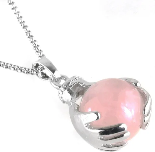 Miniatura 18 de BEADNOVA collar con gema de curación con cadena de acero inoxidable de 18 pulgadas, con embalaje de caja de regalo