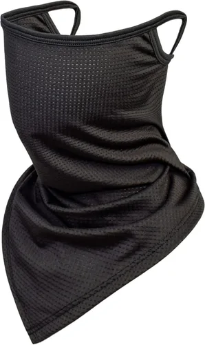 Pasamontañas para el cuello con trabillas para las orejas, bufanda, bandana, protección solar UV, máscara facial para mujeres y hombres