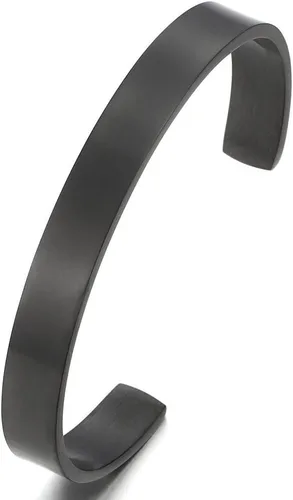 Miniatura 6 de Pulsera ajustable de acero inoxidable COOLSTEELANDBEYOND para hombres y mujeres minimalista