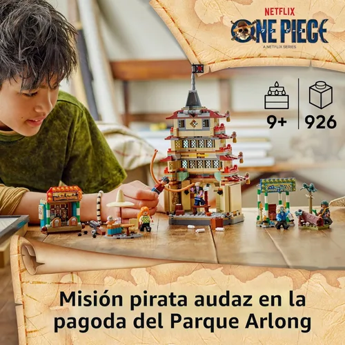 Miniatura 2 de LEGO UN PEZZO Batalla en el Parque Arlong Bloques de Construcción - Juego de Construcción de Simulación para Niños y Niñas, Edades 9+ - 5 Figuras