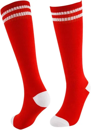 Miniatura 8 de Calcetines altos hasta la rodilla para niños, calcetines de fútbol de algodón para niños, niñas, niños pequeños