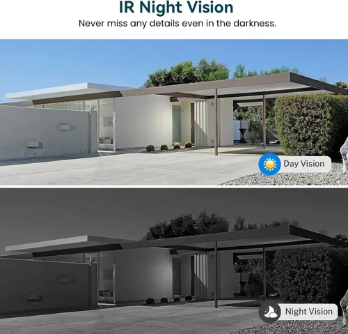 Miniatura 6 de ClipBlur Cámara de timbre de video inalámbrico de 1080p, visión nocturna, funciona con batería, detección de movimiento AI, audio bidireccional