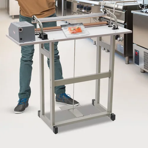 Miniatura 6 de Máquina de sellado térmico de pedal de pie,Máquina de sellado de bolsas de plástico de 22.83", Máquina de sellado térmico de 110V 850W para uso