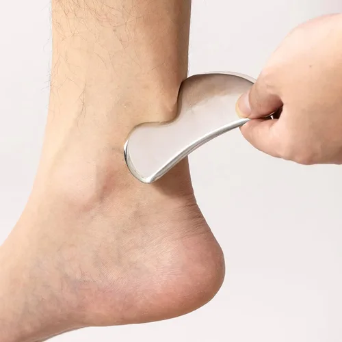 Miniatura 8 de Gua sha - Juego de 4 herramientas de masaje Gussha de acero inoxidable, herramienta de masaje Gussha, herramienta de raspado muscular para terapia