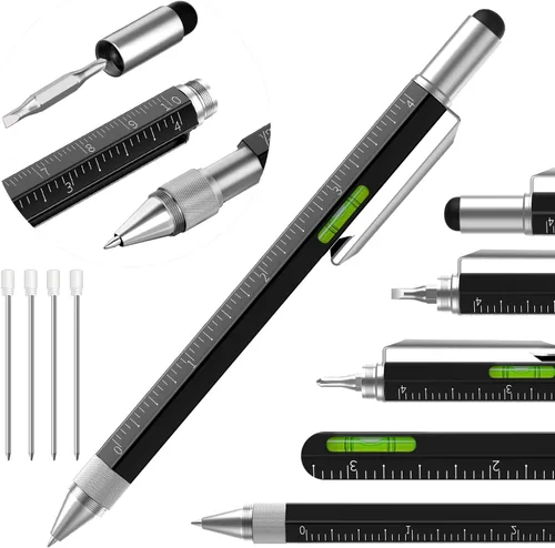 Miniatura 10 de Regalos de bolígrafos para hombres y mujeres, Huhoo gadgets geniales herramientas bolígrafo multi tecnología para hombres, regalos personalizados