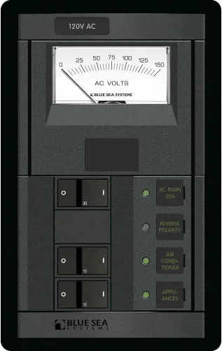 Blue Sea Systems 1206 120 voltios CA principal + 2 posiciones