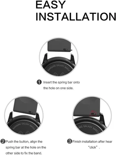 Miniatura 7 de YOUkei Correas de reloj inteligente compatibles con MuGo P36A, correas de repuesto ajustables de silicona de liberación rápida para MuGo P36A