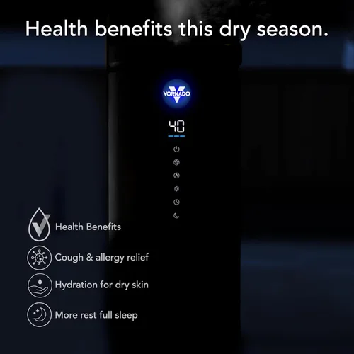 Miniatura 8 de Vornado MISTIC 6 Humidificador ultrasónico para toda la habitación, llenado superior, aromaterapia, tanque de 1.5 galones, salida de 3 galones