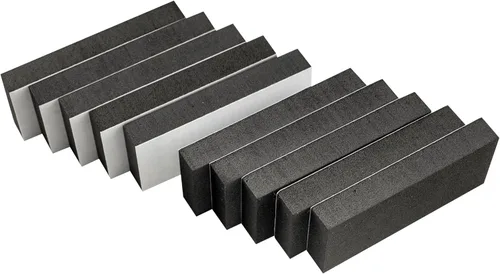 Musiclily Pro 70x30x10mm Espuma de Altura para Pastillas Autoadhesiva de EVA para Pickup Jazzmaster, Negro (Juego de 10)