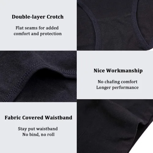Miniatura 4 de wirarpa Womens High Waisted Cotton Underwear Soft Full Briefs Ladies Breathable Panties Multipack