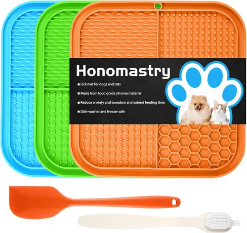 Miniatura 7 de Alfombrilla de lamer para perros, almohadilla de lamer premium con ventosas para aliviar la ansiedad del perro, cuencos de alimentación lenta