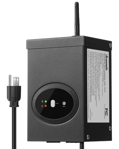 Miniatura 9 de DEWENWILS Transformador de Paisaje de Bajo Voltaje de 120W, Transformador para Exteriores con Temporizador y Sensor de Fotocélula, 120V AC a 12V AC
