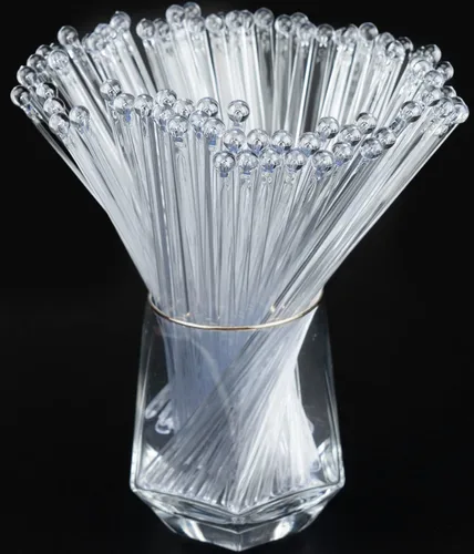 Miniatura 9 de hapray 50 palitos de plástico con purpurina dorada, paletas de pastel de cristal, agitadores de bebidas de café, palitos de piruleta para fiesta