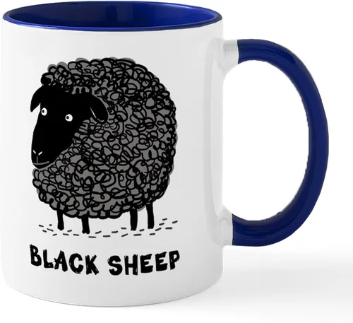 Miniatura 21 de CafePress Black Sheep Mug Taza de café de cerámica de 11 oz (11.0 fl oz)