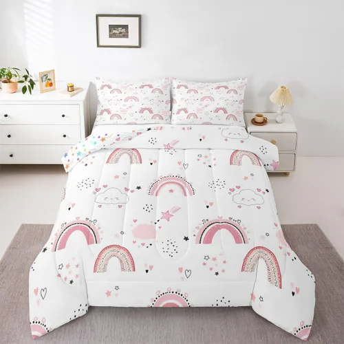 Miniatura 16 de Erosebridal Juego de ropa de cama de guitarra, juego de edredón de notas musicales de mariposa, tamaño individual, juego de edredón de música hip