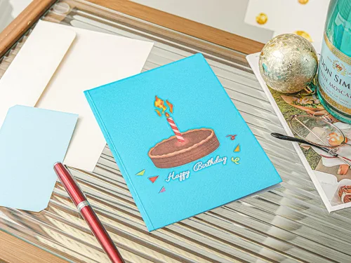 Miniatura 6 de Liif Tarjeta de cumpleaños divertida con diseño de pastel en llamas, tarjeta de cumpleaños emergente en 3D, tarjeta de cumpleaños para hombres