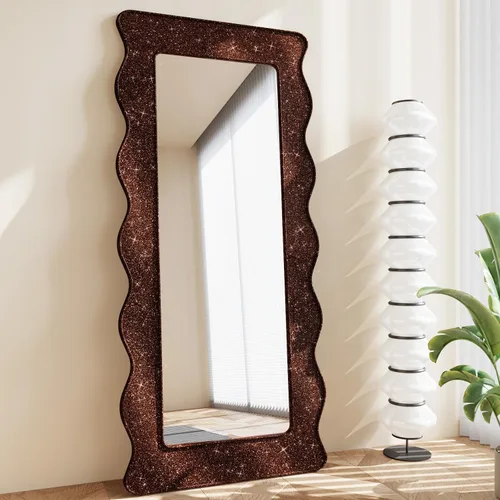Miniatura 4 de CRE8TIVE Papel tapiz marrón oscuro con purpurina, borde de pared para despegar y pegar, 8 x 80 pulgadas, papel tapiz de tela brillante, extraíble