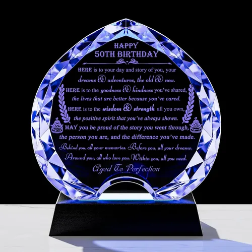 Miniatura 19 de Movdyka Regalos de 30 cumpleaños para mujeres y hombres - Regalos de corazón de cristal personalizados 1994 regalo de cumpleaños de 30 años