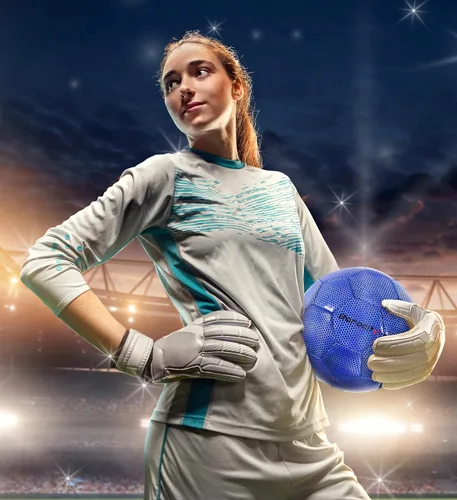 Miniatura 7 de Balón de fútbol premium para niños y niñas, balón oficial de partido con patrón hex arcoíris reflectante, duradero, para interiores, exteriores, Azul