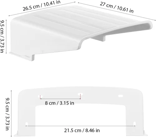 Miniatura 2 de Generic Cubierta de la cámara de seguridad al aire libre impermeable protector parasol universal cámara cubierta de lluvia para CCTV Dome Bullet