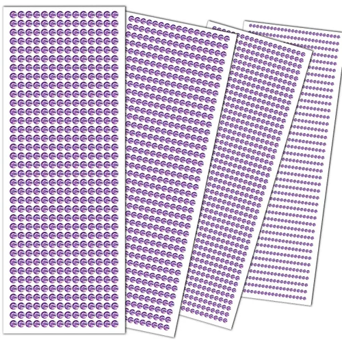Miniatura 13 de 3090 calcomanías de cristales de diamantes de imitación de gemas para la cara de los ojos de 0.15/16 de pulgada (3/4/5/0.236 in) con diamantes