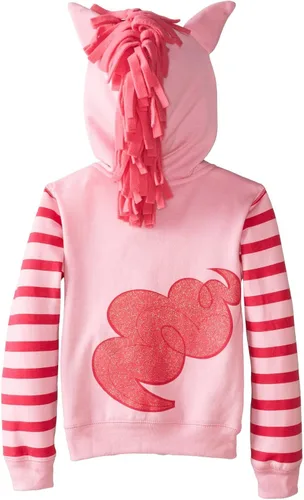 Miniatura 2 de My Little Pony Sudadera con capucha con cremallera para niñas pequeñas, Rosado
