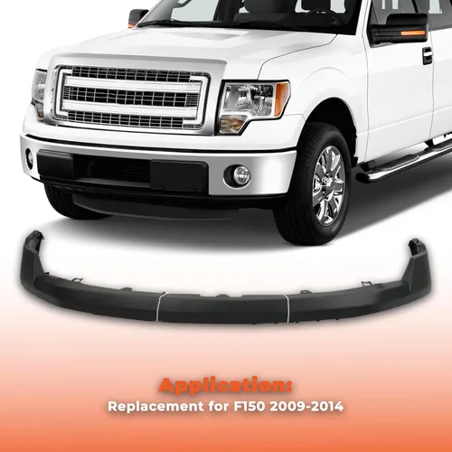 Miniatura 7 de labwork Repuesto de cubierta de defensa delantera superior preparada con textura en la superficie y moldura de abertura de rueda para F150 2009-2014