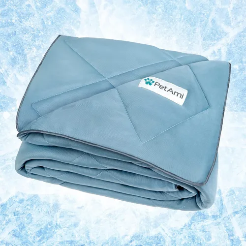 Miniatura 17 de PetAmi Manta Refrigerante Premium para Perros Manta Ligera y Esponjosa para Mascotas, Funda de Cama para Perros, Gatos y Cachorros Manta